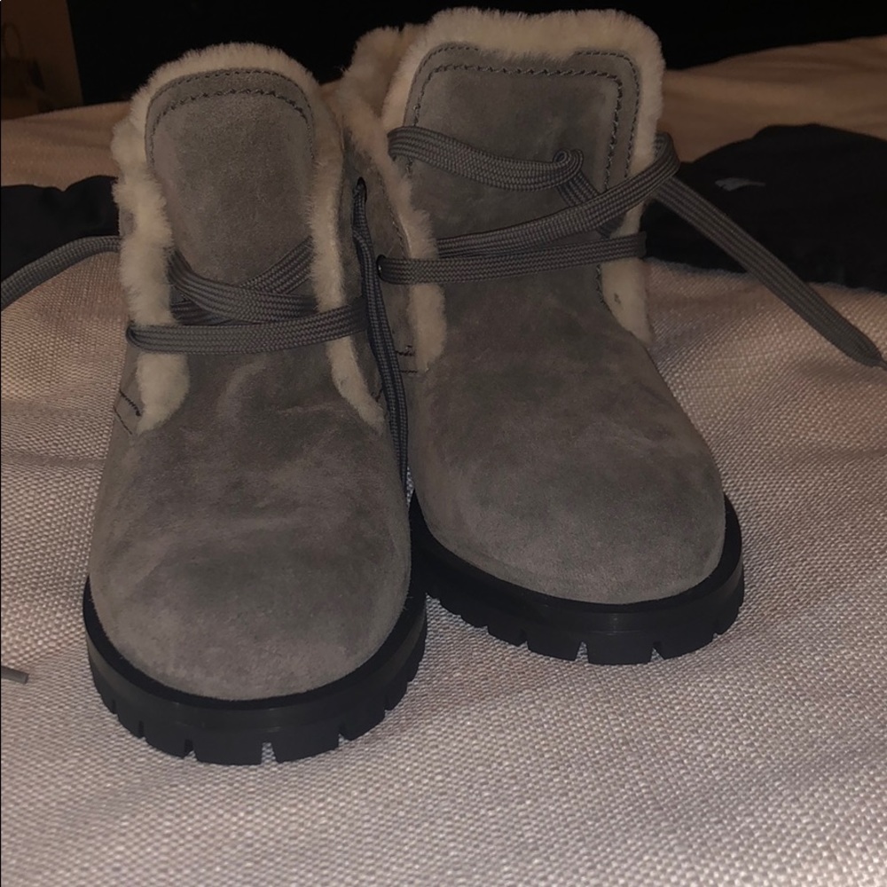 Gray PRADA boots. New without box, never used.